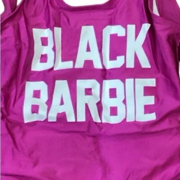 Black Barbie One Piece Swim Suit M - Picture 7 of 7